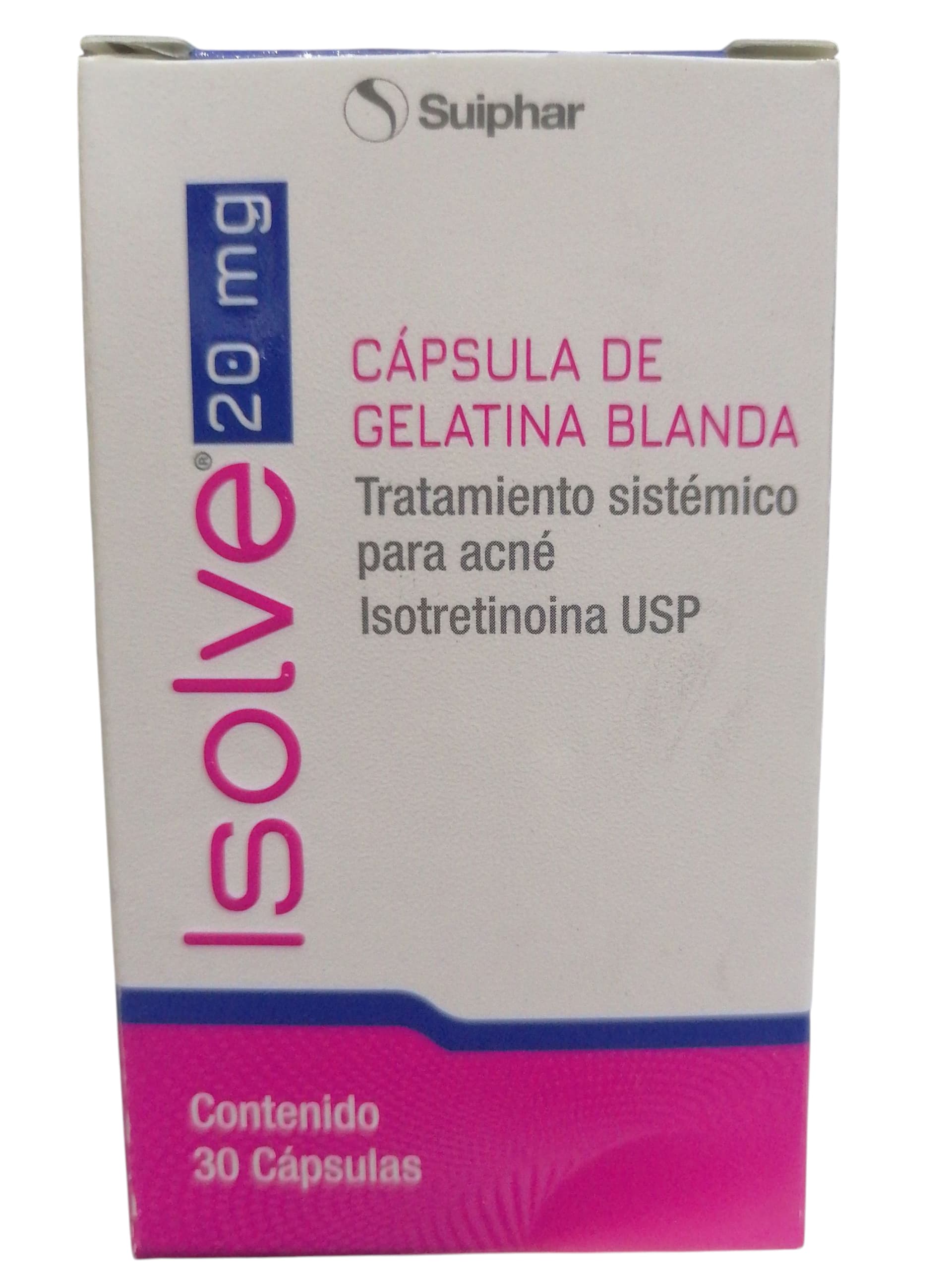 ISOLVE ISOTRETIOIN 20mg GEL 30 CAPSULAS