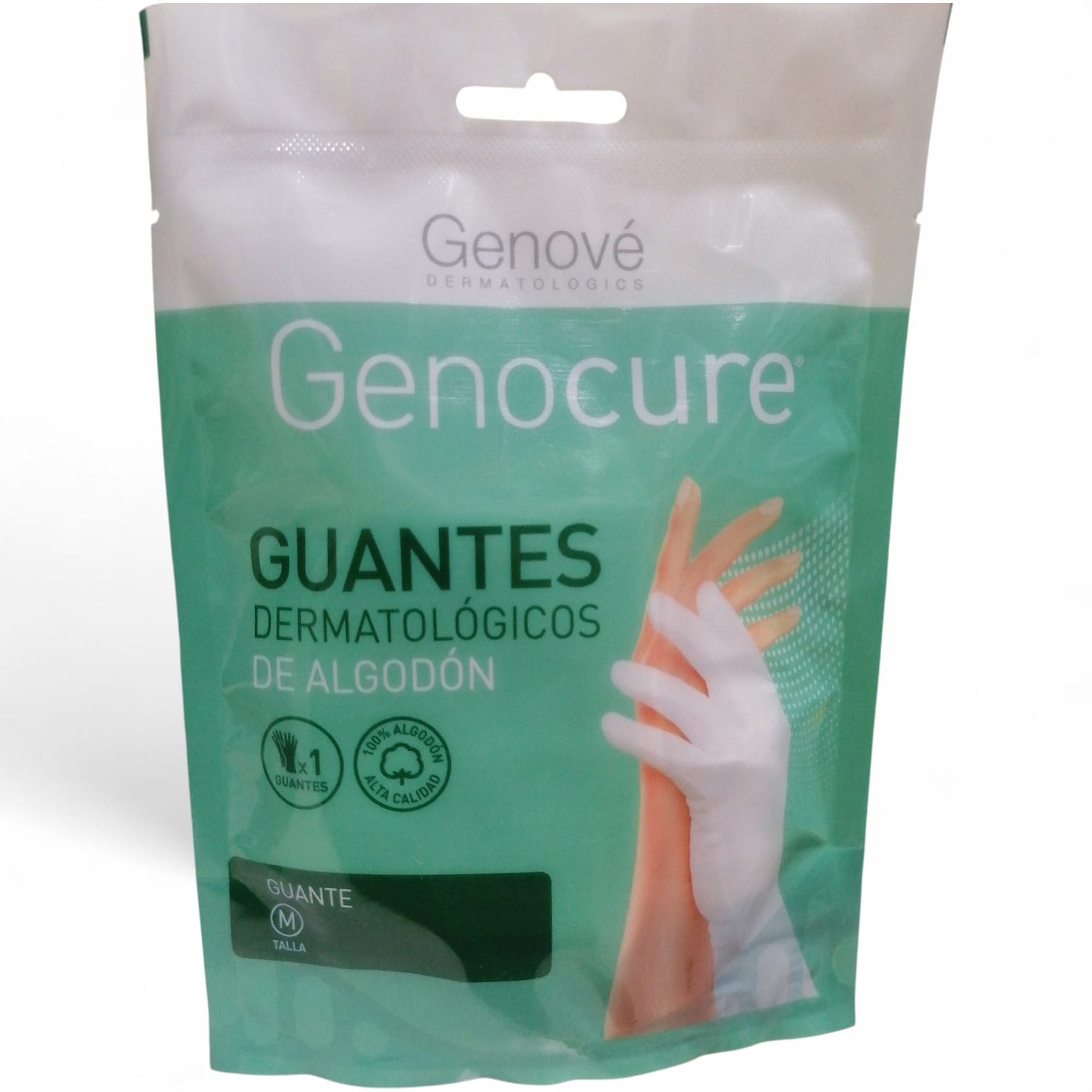 GENOCURE GUANTE DERMATOLOGICO ALGODON SIZE M