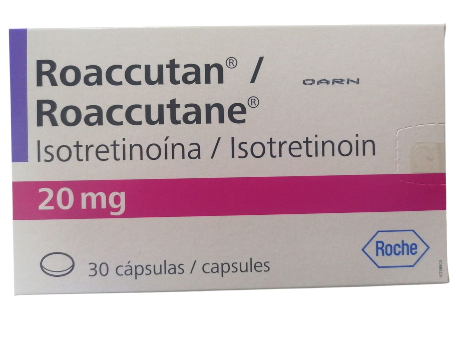 ROACCUTAN / ROACCUTANE 30 CAPSULAS 20 MG