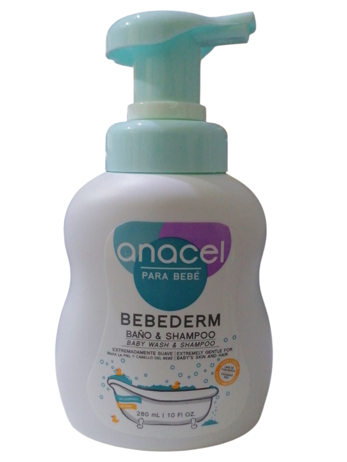 BEBEDERM BAÑO Y SHAMPOO 280ml