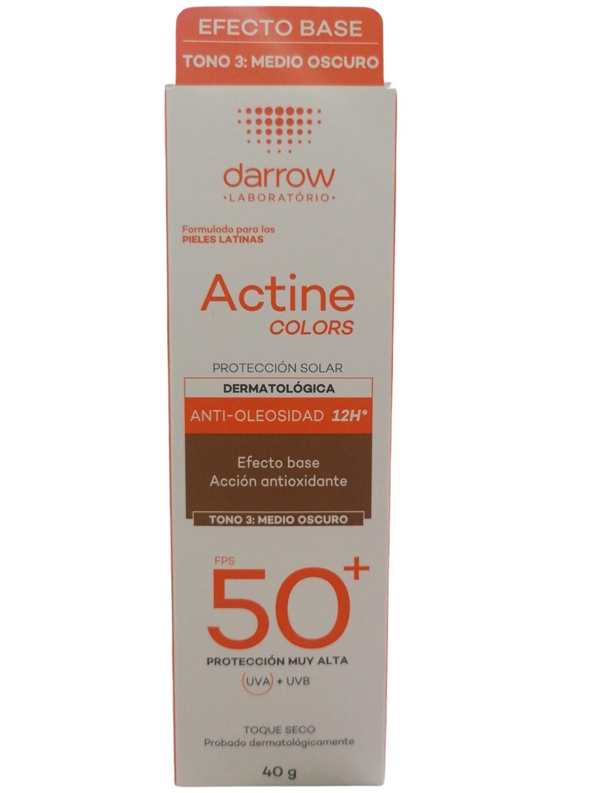 DW ACTINE SPF TONO 3 MEDIO OSCURO 40G