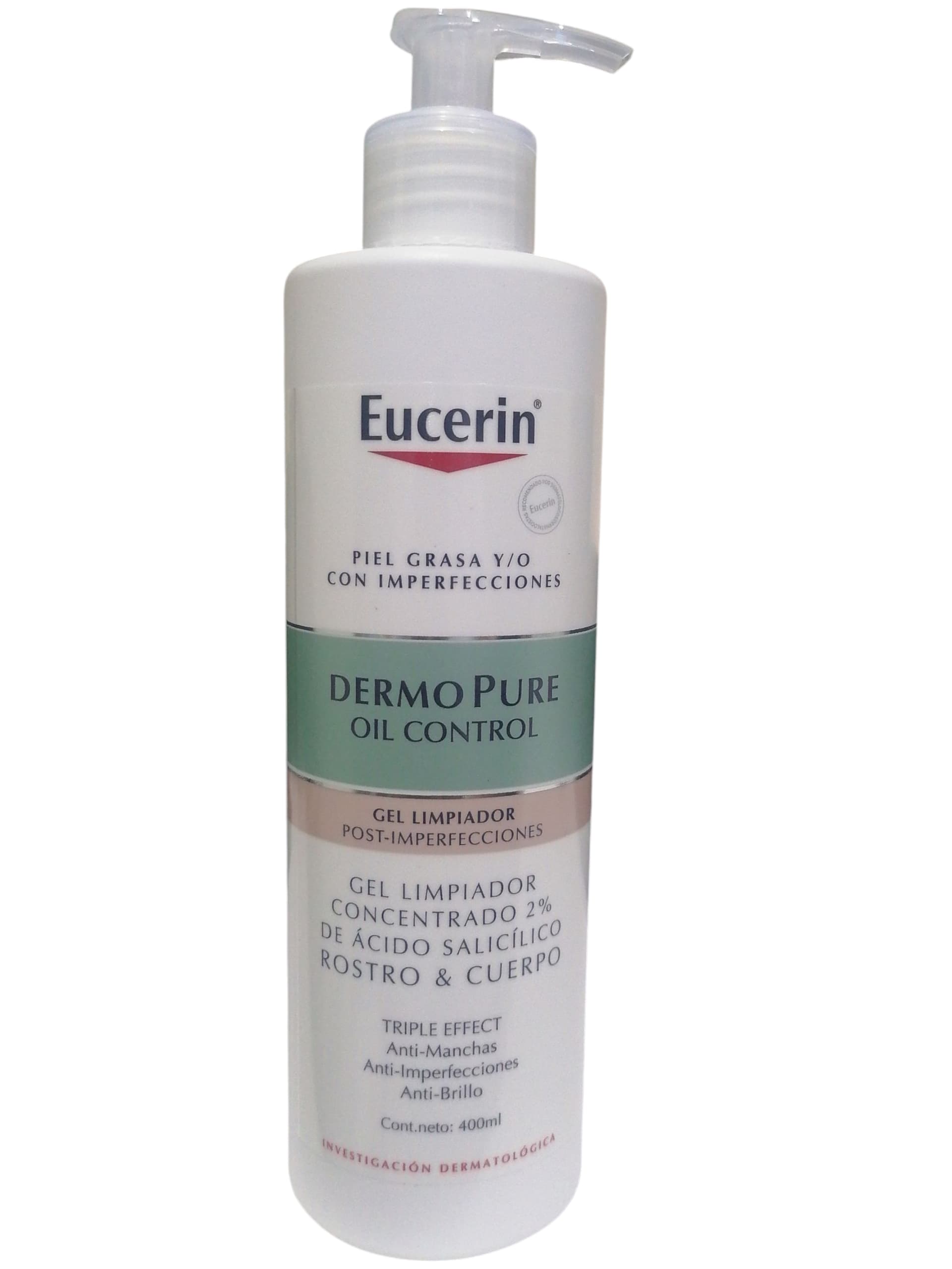 EUCERIN DERMO PURE OIL CONROL (GEL LIMPIADOR) 400ml