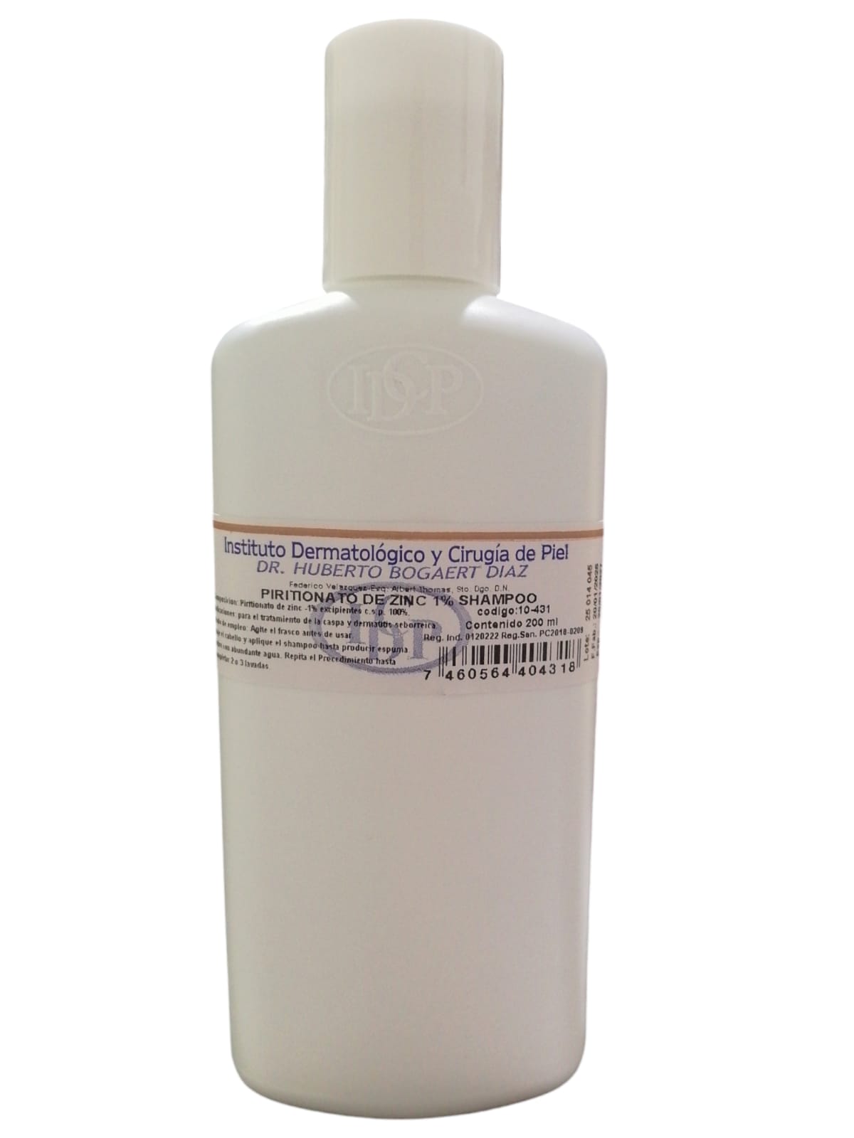 PIRITIONATO DE ZINC 1% SHAMPOO